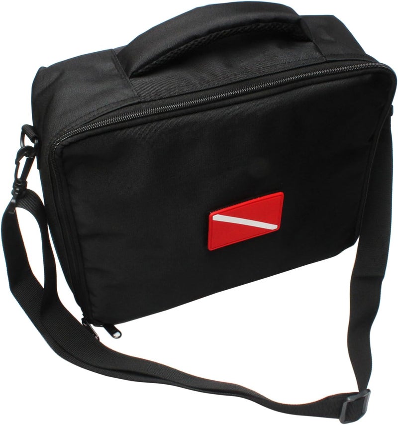 DiveTec Scuba Diving Regulator Bag - Compact Durable Travel Storage with Suitcase Buckle, Detachable Shoulder Strap, Interior Hook-and-Loop Straps & Transparent Document Pocket for Gear Protection - Image 2